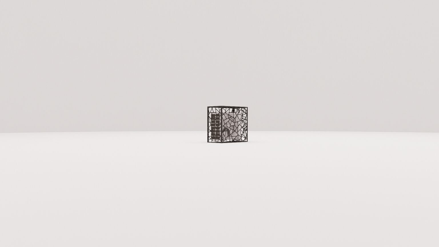 Husă metalică decorativă pentru pompă de căldură și aer condiționat – Design geometric modern, personalizabilă - imagine 5