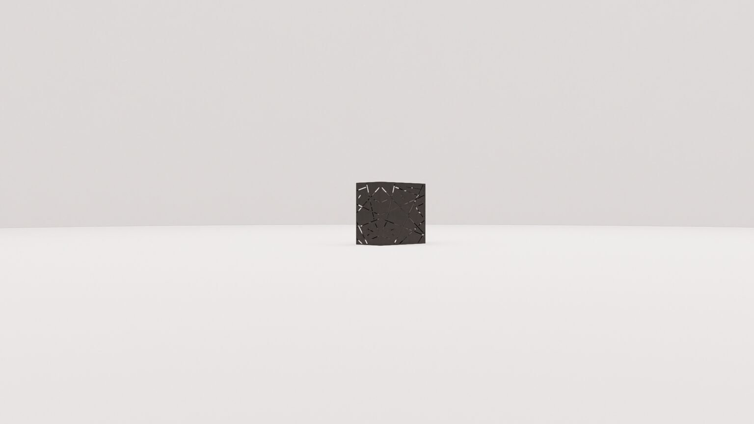 Husă metalică decorativă pentru pompă de căldură și aer condiționat – Design geometric cu linii abstracte, personalizabilă - imagine 5