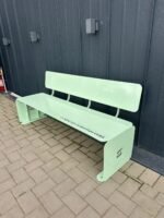 Bancă urbană metalică cu spătar – Design modern, personalizabilă - imagine 6