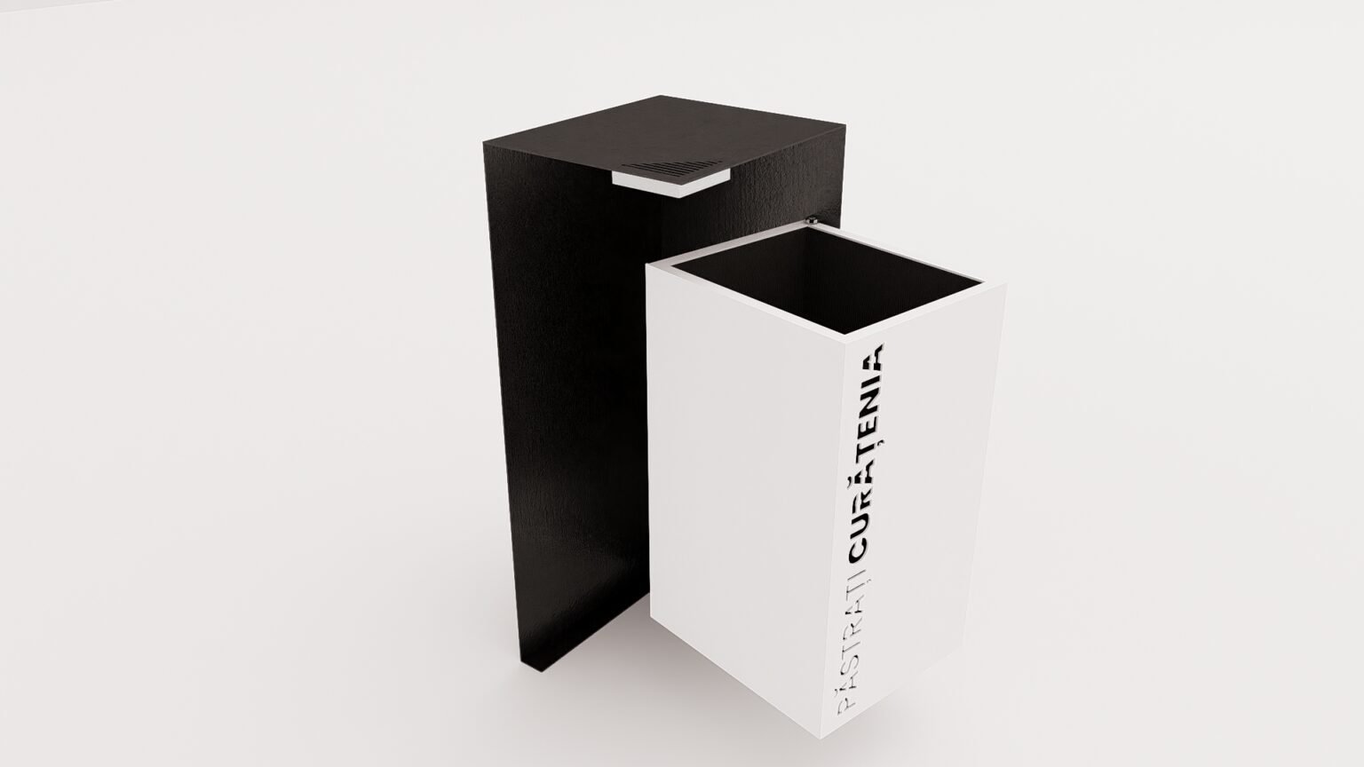 Coș de gunoi urban metalic – Design modern, personalizabil - imagine 5