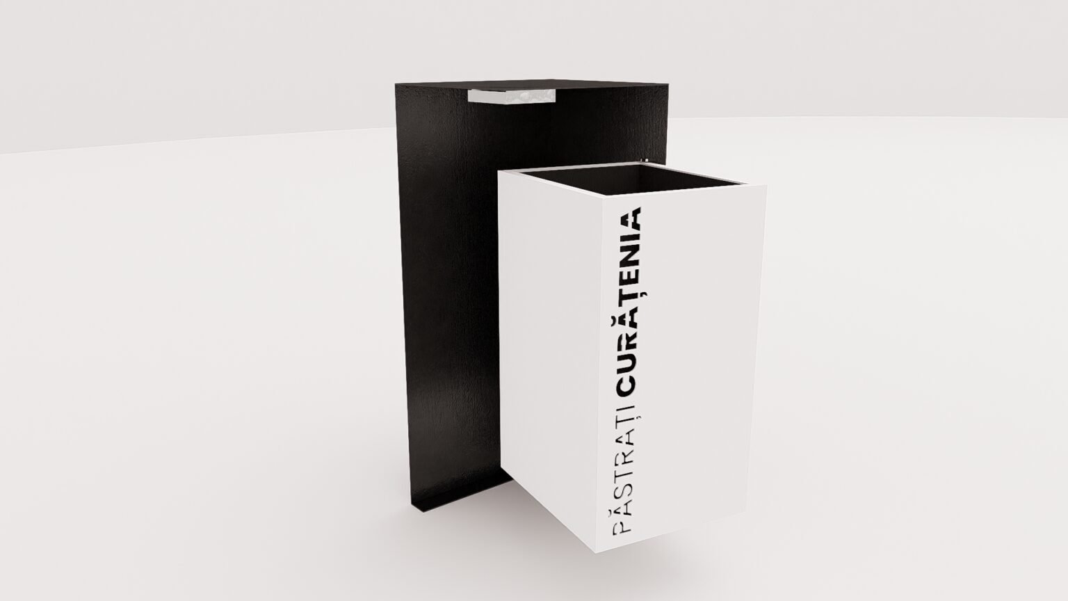 Coș de gunoi urban metalic – Design modern, personalizabil - imagine 6